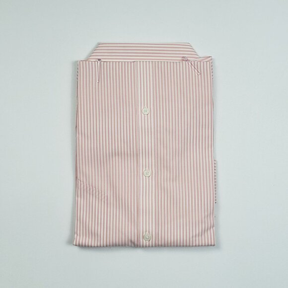 UNTUCKit Marsanne-Peach Shirt Women's 16 Peach & White Stripe LS Casual Elegance - Picture 7 of 16